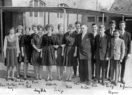 Historisches Klassenfoto um 1960